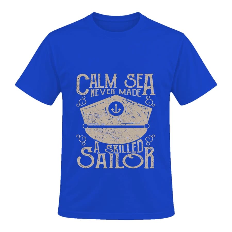 T-shirt — Calm Sea — Devant — Bleu